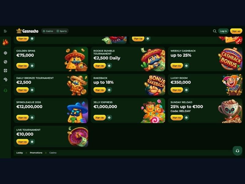 Rejestracja w Casinacho Casino (Nacho Casino): konto, konfiguracja pod styl gry i KYC